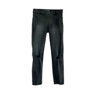 Wonder Nation Girls Distressed Faded Black Jeggings